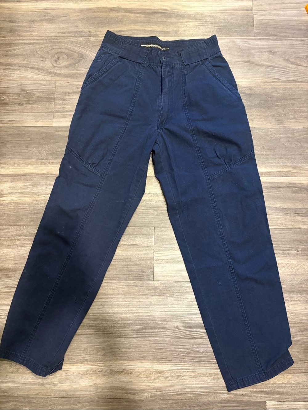 Bugle Boy Navy Cargo Pants with Tapered Leg